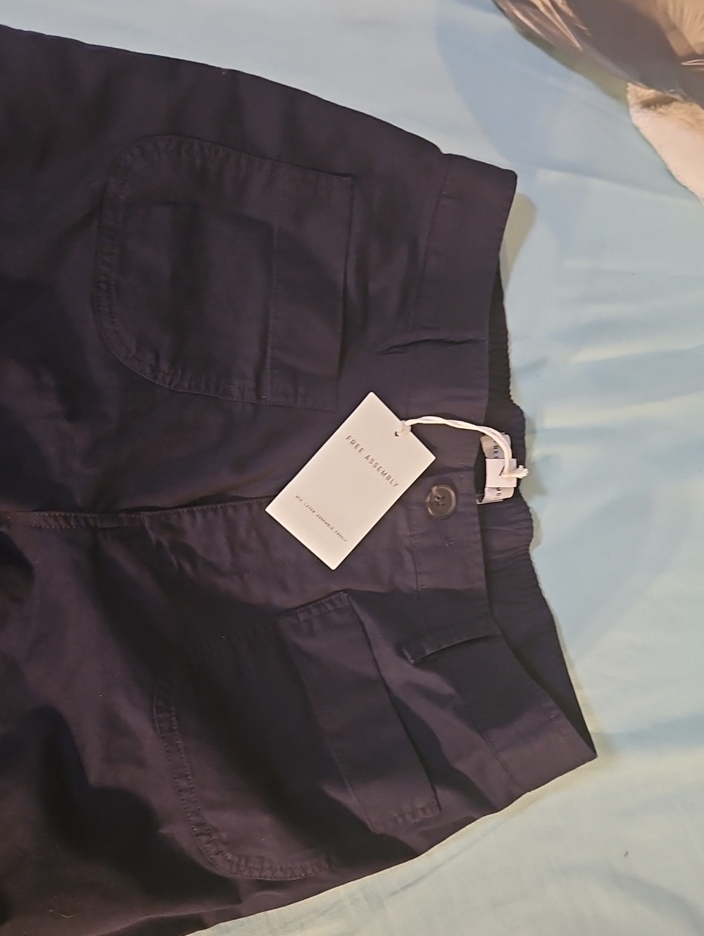 Free Assembly Dark Navy women's wide-Leg Pants